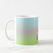 Blumenfantasy Lilac Blume Grüne Formen Fraktal Kaffeetasse (Links)