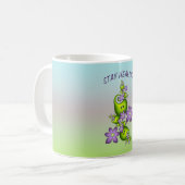 Blumenfantasy Lilac Blume Grüne Formen Fraktal Kaffeetasse (Vorderseite Links)