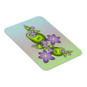 Blumenfantasy Lilac Blume Grüne Formen Fraktal Magnet (Rechte Seite)