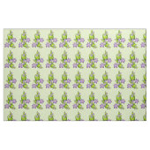 Blumenfantasy Lilac Blume Grüne Formen Fraktal Stoff (Fat Quarter (45,7 x 55,9 cm))