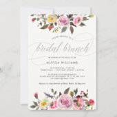 Blumenfantasy| Modern Watercolor Bridal Brunch Einladung (Vorderseite)