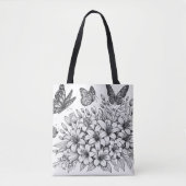 Blumenfantasy-Schmetterlingsfarbe Tasche (Vorderseite)
