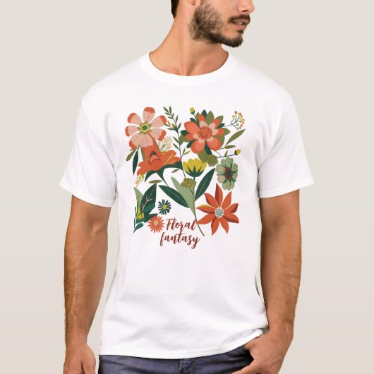 Blumenfantasy Schöner T - Shirt (Vorderseite)