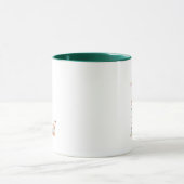 Blumenfarbbuchstabe L Monogramm Tasse (Zentrum)