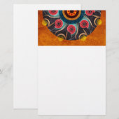 Blumenfarbe Abstrakt Vector Kunstgeschichte Briefpapier (Vorne/Hinten)