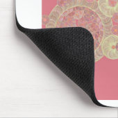 Blumenfarbe des abstrakten rosa Musters Mousepad (Ecke)