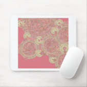 Blumenfarbe des abstrakten rosa Musters Mousepad (Mit Mouse)