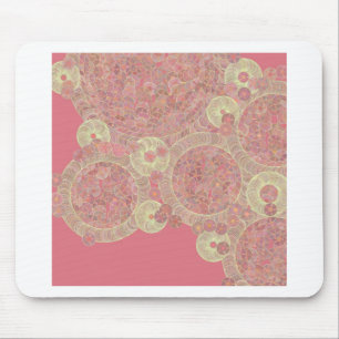 Blumenfarbe des abstrakten rosa Musters Mousepad