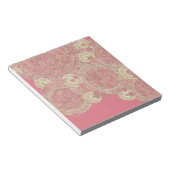 Blumenfarbe des abstrakten rosa Musters Notizblock (angewinkelt)