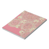 Blumenfarbe des abstrakten rosa Musters Notizblock (Rotiert)