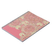 Blumenfarbe des abstrakten rosa Musters Notizblock (Linke Seite)