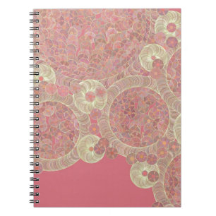 Blumenfarbe des abstrakten rosa Musters Notizblock