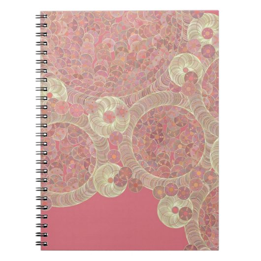 Blumenfarbe des abstrakten rosa Musters Notizblock (Vorderseite)