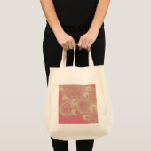 Blumenfarbe des abstrakten rosa Musters Tragetasche (Vorderseite (Produkt))