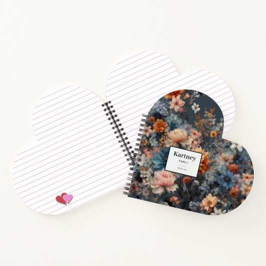 Blumenfarbe Notizblock (Innenseite)