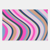 Blumenfarbe Venezianisch blaue Zedern Geschenkpapier Set (Vorderseite 2)