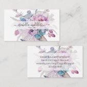 Blumenfarbe Visitenkarte (Vorne/Hinten)