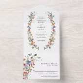 Blumenfarben alles in einer Einladung (Innen Boden)