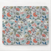 Blumenfarben fröhlich blau Orange grün Mousepad (Vorne)