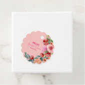Blumenfarben, hellrosa Brautparty Geschenkanhänger (Beispiel)