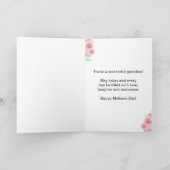 Blumenfarben Hübsch Muttertagsgrandma Karte (Innenseite)