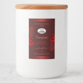 Blumenfarben-Labels Hawaii-Blume-Logo Lebensmitteletikett (Vorderseite)