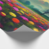 Blumenfarben Muster Papier Geschenkpapier (Ecke)
