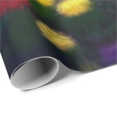 Blumenfarben Muster Papier Geschenkpapier (Rolleneckpunkt)