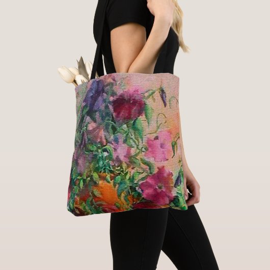 Blumenfarben-Needlepoint-Look Tasche (Von Nahem)