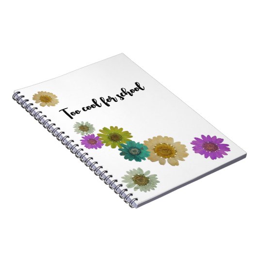 Blumenfarben Notizblock (Rechte Seite)