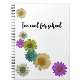 Blumenfarben Notizblock