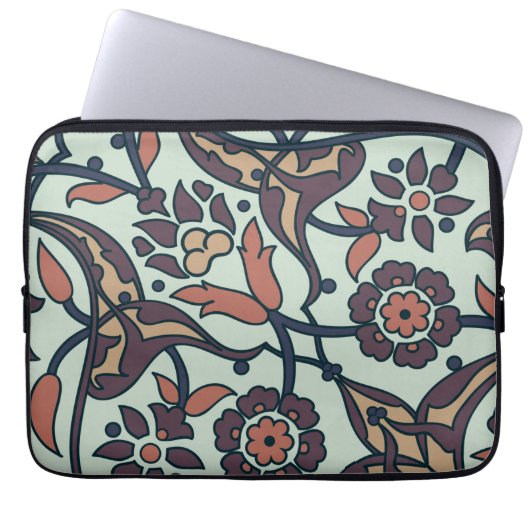 Blumenfarben und Glamour nahtlos modern Laptopschutzhülle (Vorderseite)