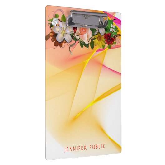 Blumenfarben Vorlage Rotes Rosa Klemmbrett (Rechts)