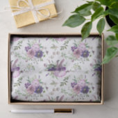 Blumenfarbendekoupage Lila Gewebepapier Seidenpapier (Geschenk)