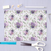 Blumenfarbendekoupage Lila Gewebepapier Seidenpapier (Handwerk)