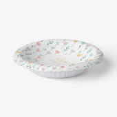 Blumenfarbene Niedliche Blume Moderne Ostern Party Pappteller (Gewinkelt)