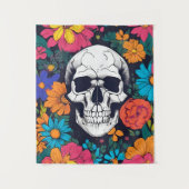 Blumenfarbene Skulptur Wandteppich (Vorderseite)