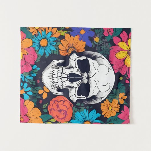 Blumenfarbene Skulptur Wandteppich (Vorderseite (Horizontal))