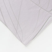 Blumenfarbenes Abstraktes Fraktal mit Rosa und Gol Fleecedecke (Ecke)