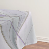 Blumenfarbenes Abstraktes Fraktal mit Rosa und Gol Tischdecke (Beispiel)