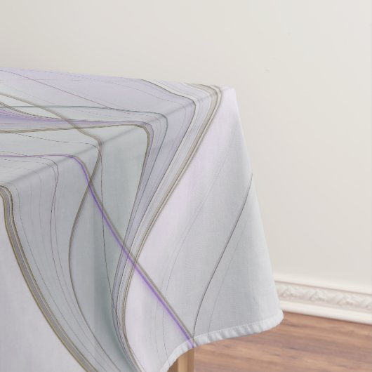 Blumenfarbenes Abstraktes Fraktal mit Rosa und Gol Tischdecke (Beispiel)