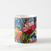 Blumenfarbglas Kaffeetasse (Mittel)