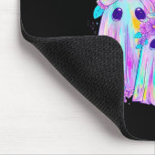 Blumenfarbige Geister Boo Coquette Bow Spooky Hal Mousepad (Ecke)