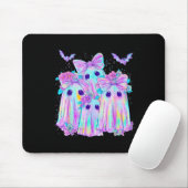 Blumenfarbige Geister Boo Coquette Bow Spooky Hal Mousepad (Mit Mouse)