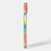 Blumenfarbmuster in gelber Farbe Case-Mate iPhone Hülle (Rückseite / Rechts)