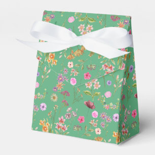Blumenfarbmuster - rosa, lila, grün geschenkschachtel