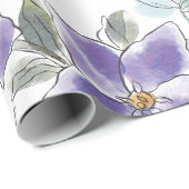 Blumenfarbpapier Geschenkpapier (Rolleneckpunkt)