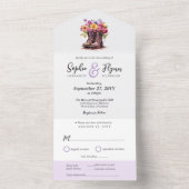 Blumenfarm Stiefel Rustikale Barnverehmung All In One Einladung (Innen Boden)