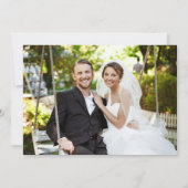 Blumenfarm Stiefel Rustikale Hochzeit Danke Karte (Rückseite)