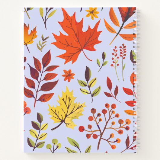 Blumenfaser-Watercolor-Notebook Notizblock (Rückseite)